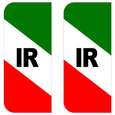برچسب پلاک خودرو مستر راد طرح IR مدل 1221 بسته دو عددی | گارانتی اصالت و سلامت فیزیکی کالا