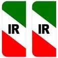 برچسب پلاک خودرو مستر راد طرح IR مدل 1221 بسته دو عددی | گارانتی اصالت و سلامت فیزیکی کالا