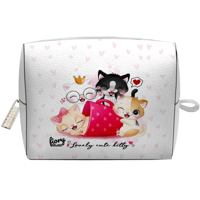 کیف پد بهداشتی فیوری مدل گربه کیوت طرح lovely کد fiory 2344