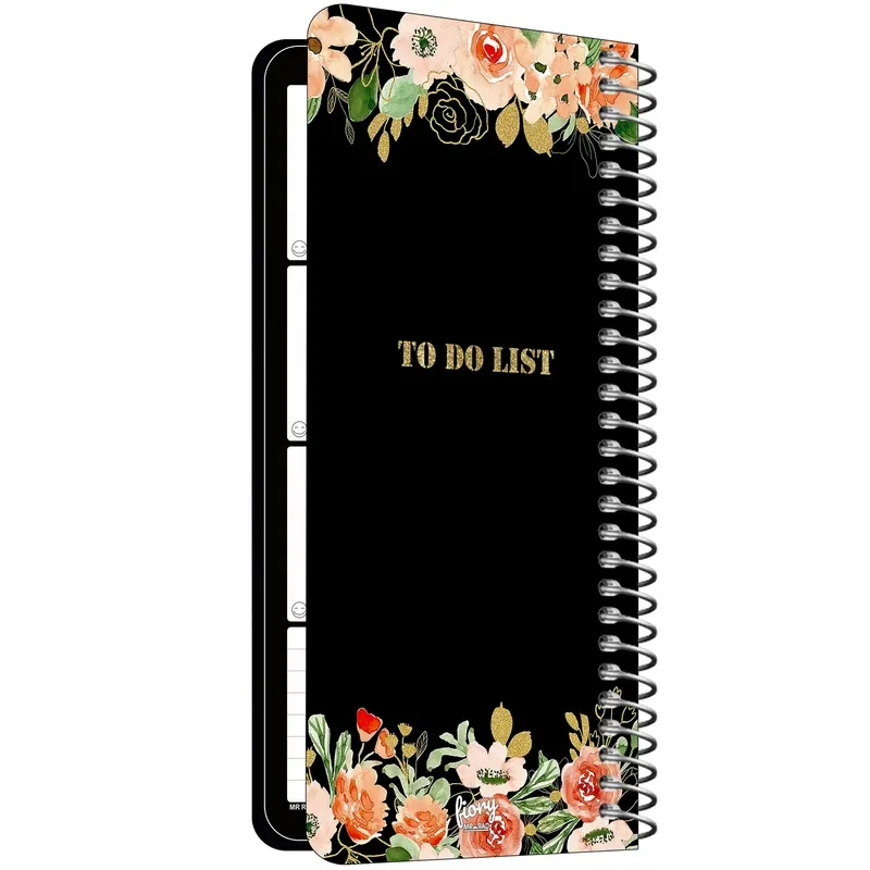 سالنامه سال 1403 مستر راد مدل to do list طرح پلنر گل کد fiory 2319 مشکی